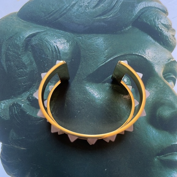 J Crew gold spike cuff bracelet - Picture 2 of 5